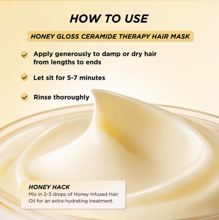 Gisou Honey Gloss Ceramide Therapy Hair Mask 75ml