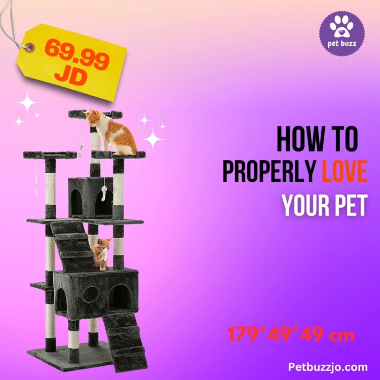 5 layers cat scratcher with many seats 180cm