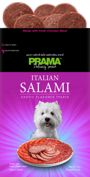 Prama Delicacy Snack Salami 70g Dog Treats