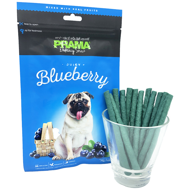 PRAMA Delicacy Blueberry Dog Treats (70 Grams) MADE WITH FRESH MEAT