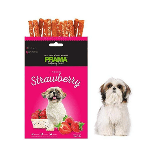 PRAMA Delicacy Strawberry Dog Treats (70 Grams) FREASH MEAT