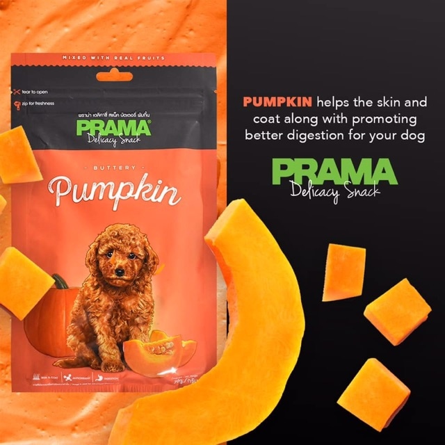 Prama Delicacy Snack Buttery Pumpkin Dog Treats 70g