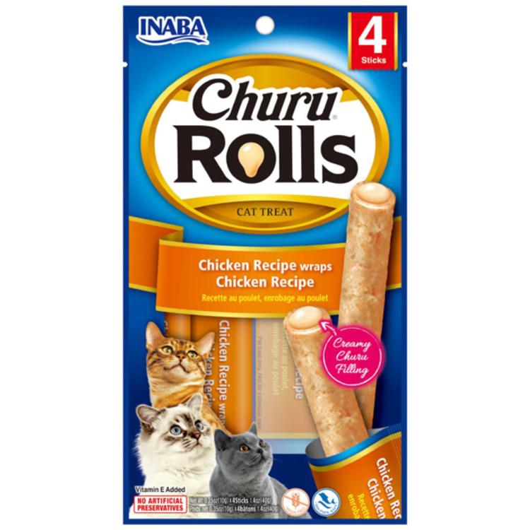 inaba churu rolls chicken recipe wraps - chicken recipe