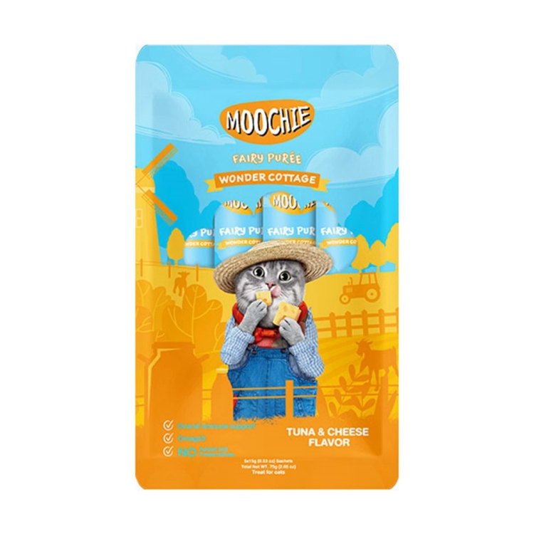  Stokta yok Moochie Liquid Cat Treat Cream Tuna and Cheese 5 15 Gr