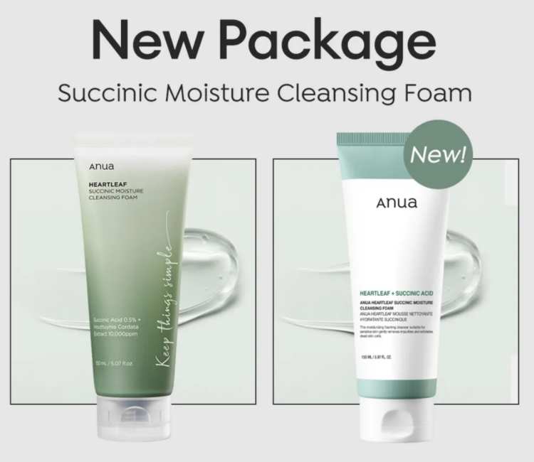 Anua, Heartleaf Succinic Moisture Cleansing Foam