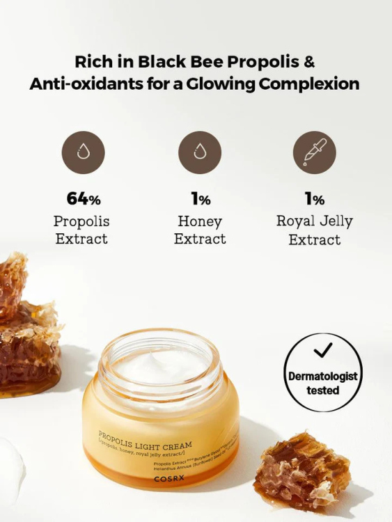 COSRX , Full Fit Propolis Light Cream - كوزريكس , كريم البروبوليس 