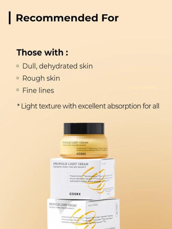 COSRX , Full Fit Propolis Light Cream - كوزريكس , كريم البروبوليس 