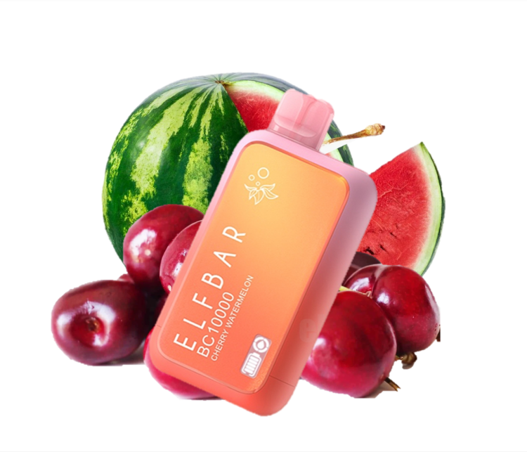 Elf Bar Cherry Watermelon -  10,000 Puffs - Disposable Vape