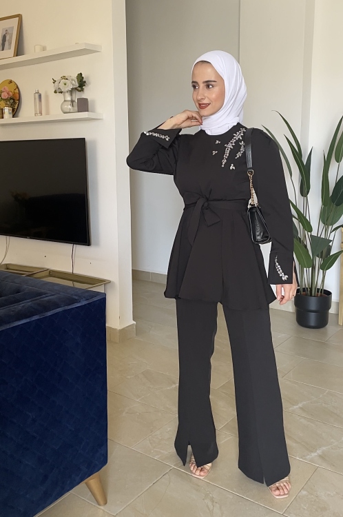طقم لما اسود