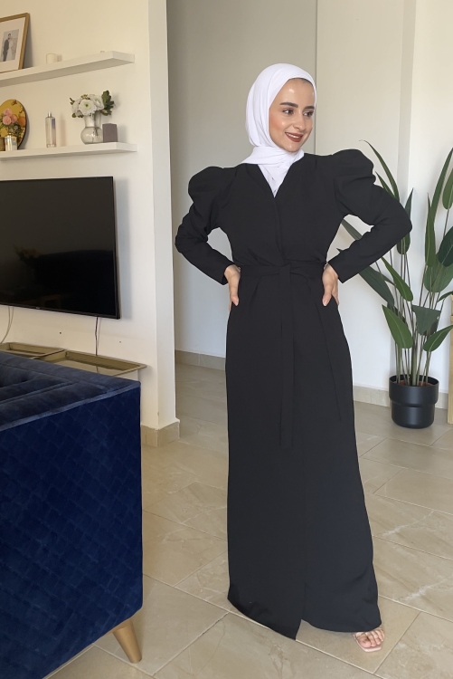 فستان قراءة الفاتحه باللون الاسود