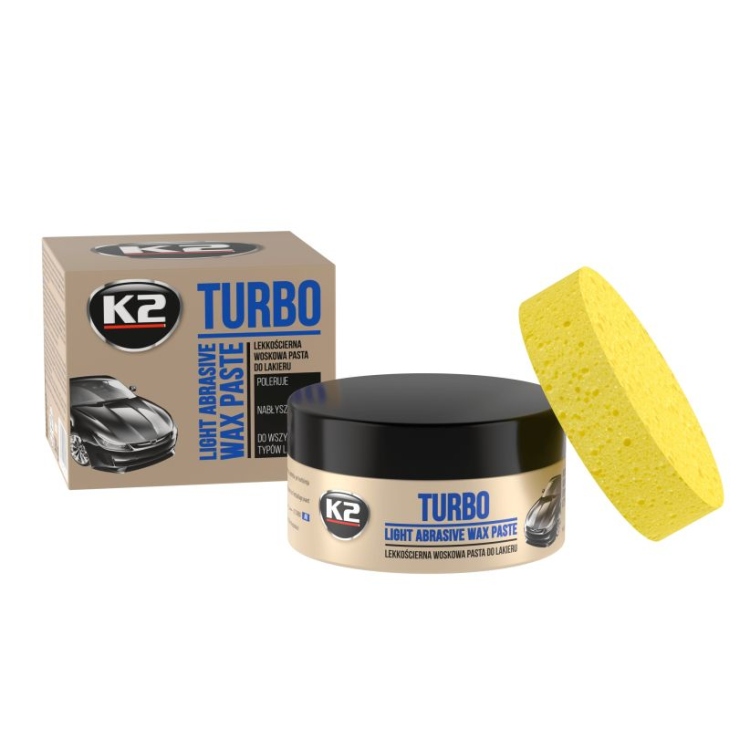 واكس مع سفنجة  K2 TURBO 250 G