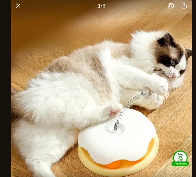 New Funny cat Toy cat Turntable with Spring Leaky Feeding Ball cat Play Plate Funny cat Yellow