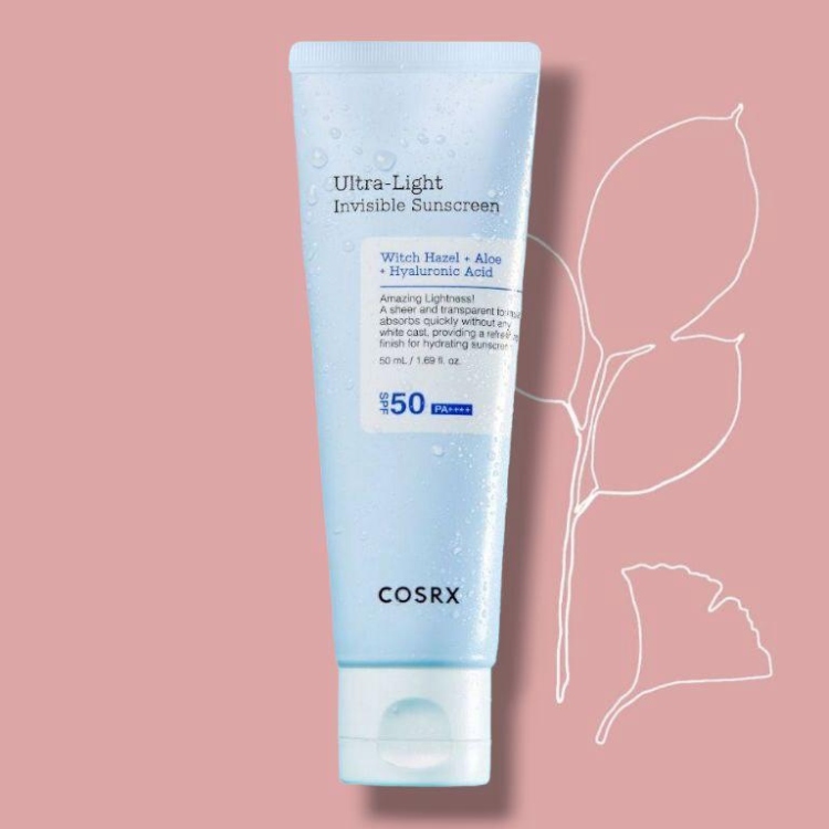 cosrx Ultra light invisible sunscreen واقي الشمس الترا لايت الغير مرئي