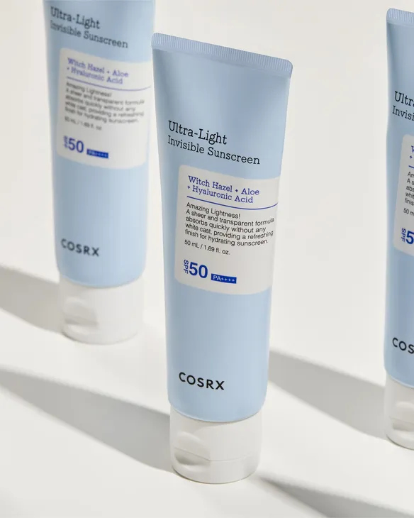 cosrx Ultra light invisible sunscreen واقي الشمس الترا لايت الغير مرئي