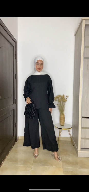 طقم " هبه " ٣ قطع باللون الاسود 
