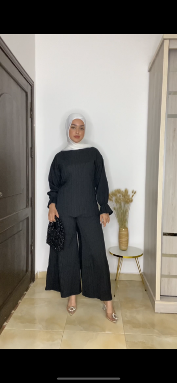 طقم " هبه " ٣ قطع باللون الاسود 