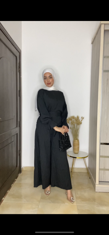 طقم " هبه " ٣ قطع باللون الاسود 