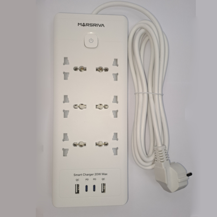 LINKCOMN LC-PS604 ( 6 outlets, 2XUSB-A + 2XPD Type-C ) 3 meter  EU plug   