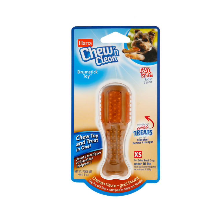 Hartz chewn clean drumstick toy xs