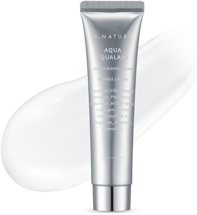 S.NATURE Aqua Squalane Moisturizing Cream كريم مرطب كوري الاشهر 