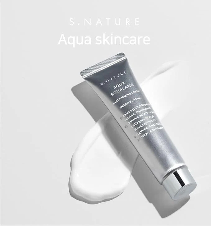 S.NATURE Aqua Squalane Moisturizing Cream كريم مرطب كوري الاشهر 