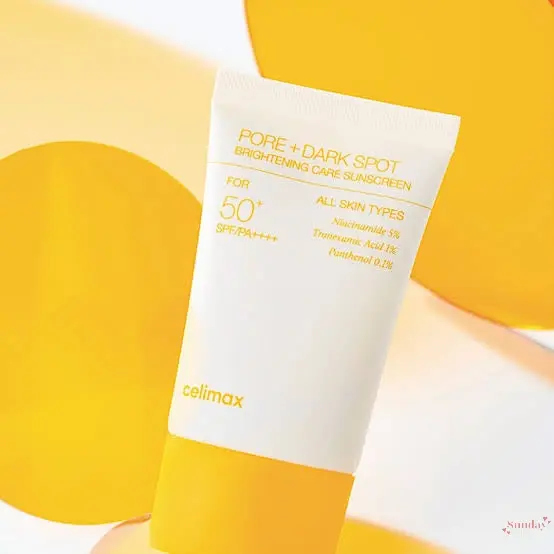Celimax Pore + Dark Spot Brightening Care Sunscreen SPF50+ PA++++ واقي شمس كوري لتفتيح التصبغات 