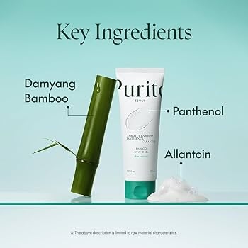 Purito SEOUL  Mighty Bamboo Panthenol Cleanser غسول للبشرة بخلاصة الخيزران 