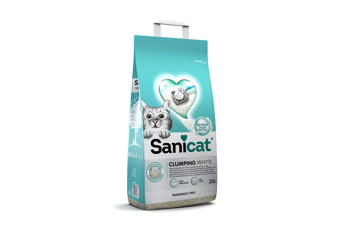 sanicat clumping white - fregrance free