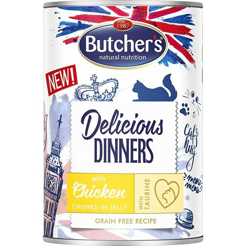 butcher's chunks in jelly with chicken flavor