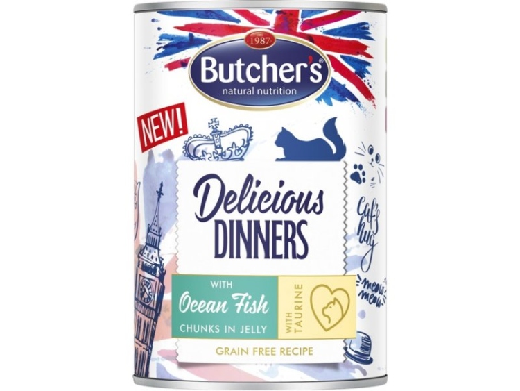 butcher's chunks in jelly with ocean fish flavor