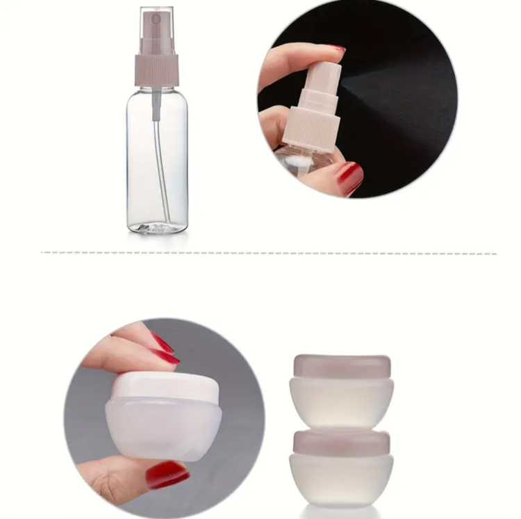 11pcs Travel Bottle Set for Toiletries, Empty Refillable Containers for Travel
