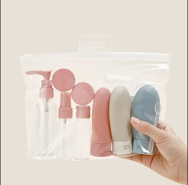 11pcs Travel Bottle Set for Toiletries, Empty Refillable Containers for Travel