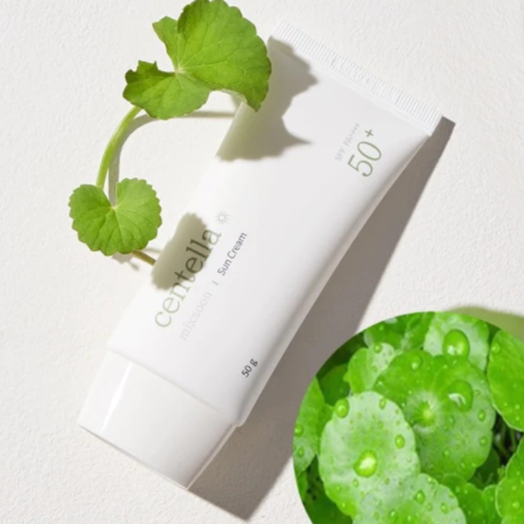 MIXSOON Centella Sun Cream SPF50+ PA++++ واقي شمس كوري ميكسون 