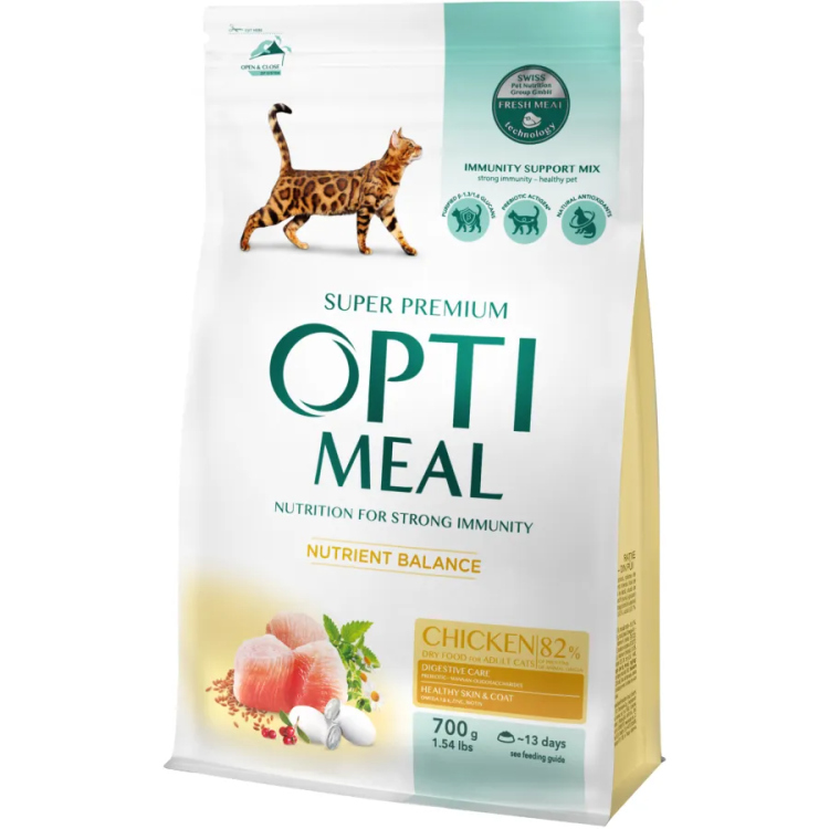Optimeal Cat Food Chicken 700g