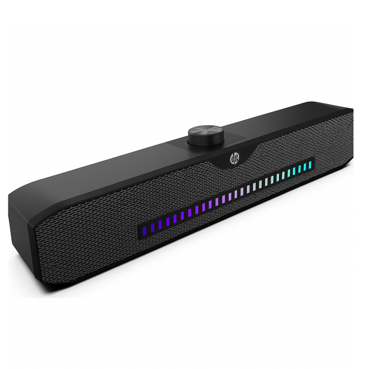 سماعة بار كومبيتور باور USB و AUX اسود