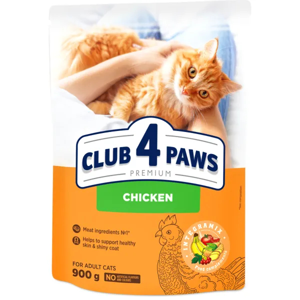 Cat food Club 4 Paws Premium Chicken 900 g
