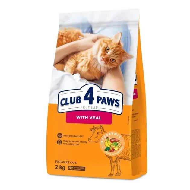 ry cat food Club 4 Paws Premium with veal 2 kg