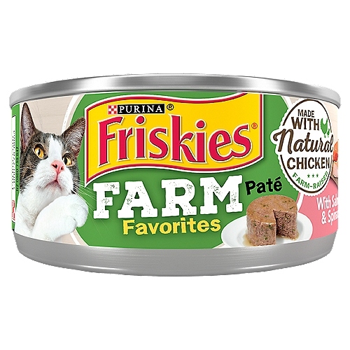 Purina Friskies Wet Cat Food Pate Farm Favorites With Chicken & Carrots