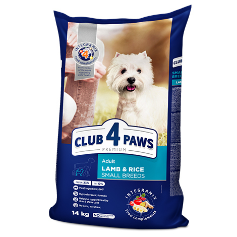 Club 4 paws Adult Dogs (Lamb & Rice Small Breeds) 14kg