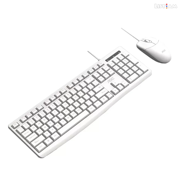 keyboard & Mouse KM151,WHITE