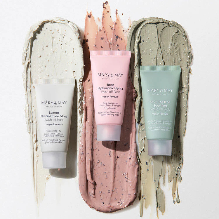 Mary&May, Vegan Wash Off Mask Mini /أنواع مختلفة