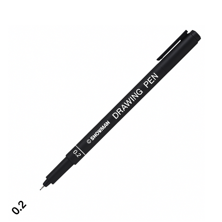 قلم رسم هندسي 0.2 اسود