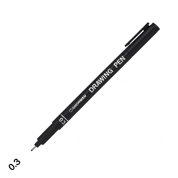 قلم رسم هندسي 0.3 اسود