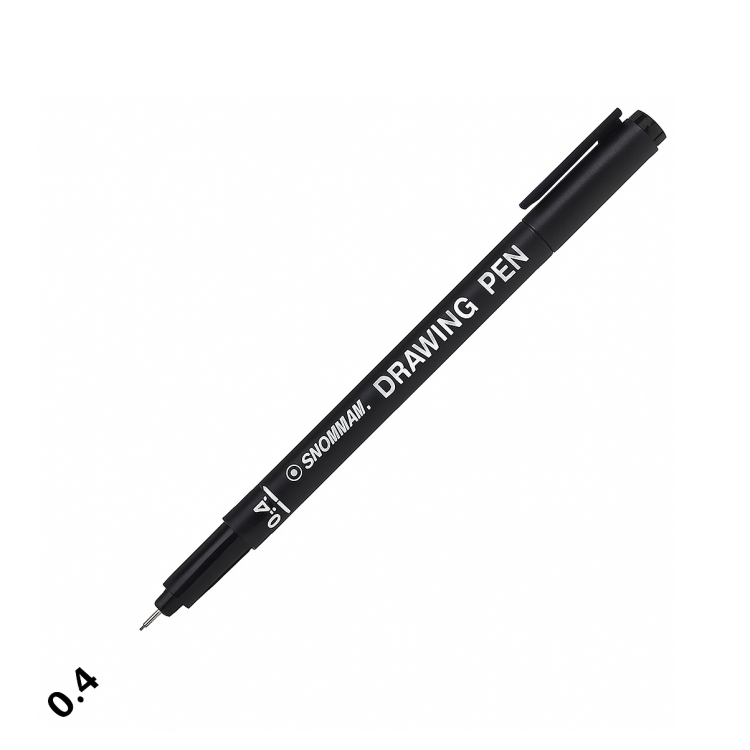 قلم رسم هندسي 0.4 اسود 