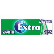 Extra spearmint gum sugar free 10 pcs