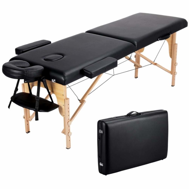 Portable Massage Bed - Wood