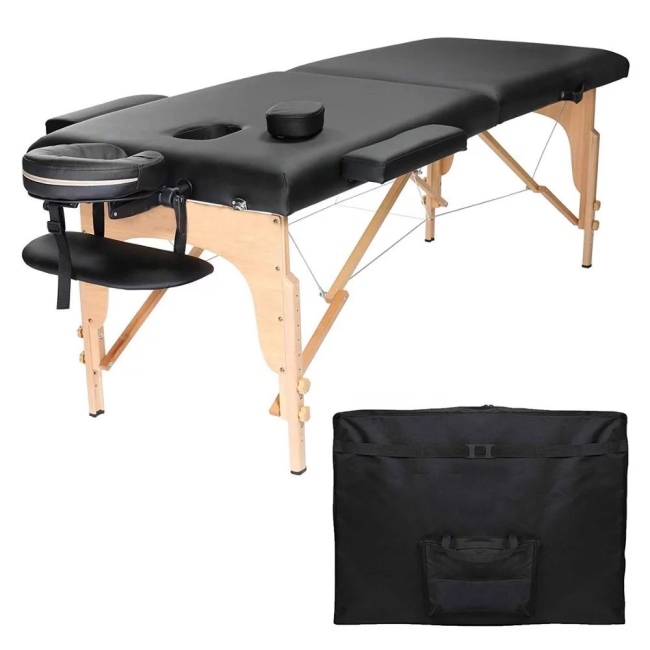 Portable Massage Bed - Wood