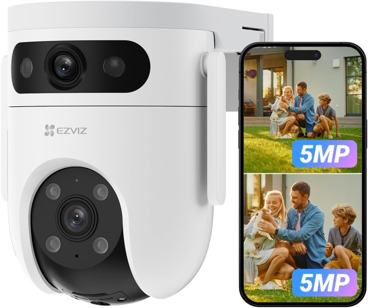EZVIZ H9C 3K OUTDOOR DUAL-LENS (5MP+5MP) WI-FI 2.4 GHZ (UP TO 512 GB)