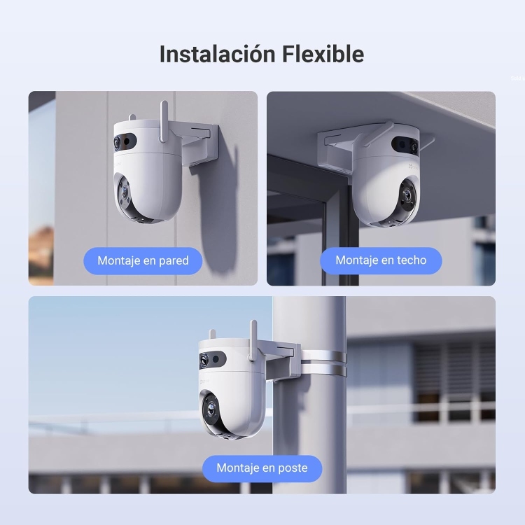 EZVIZ H9C 3K OUTDOOR DUAL-LENS (5MP+5MP) WI-FI 2.4 GHZ (UP TO 512 GB)