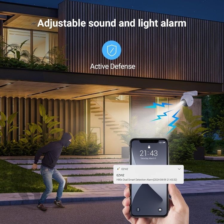 EZVIZ H80X 4K DUAL  (8MP+2MP) WI-FI 2.4 GHZ CAMERA